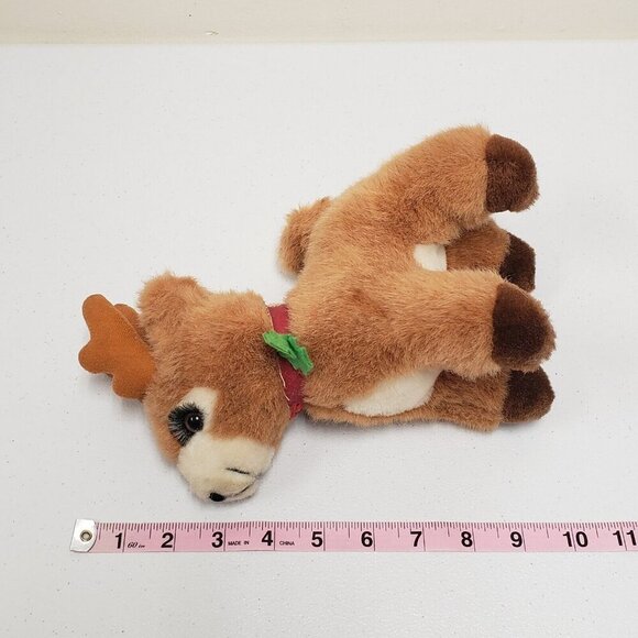 Russ Berrie Starlight Reindeer Eyelashes Christmas Holiday Vintage Korea Plush - Picture 12 of 14